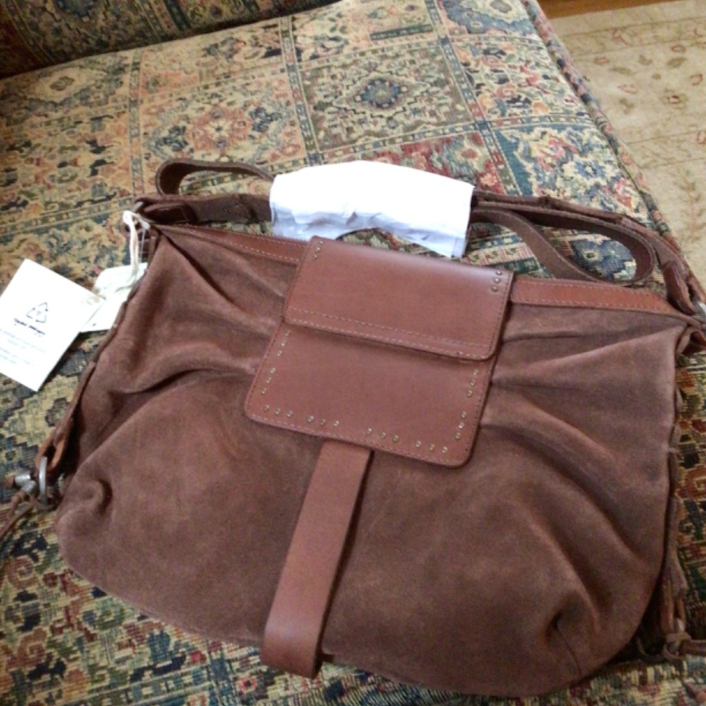 FP We The Free Silvie Studded Sling Bag in Cognac NWT - Picture 10 of 11